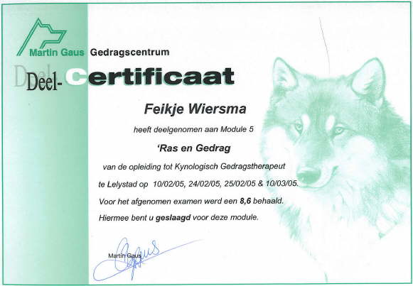 Kynologisch Gedragstherapeut module 5: Ras en gedrag